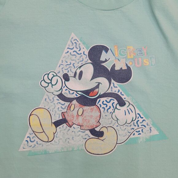 Disney Mickey-Mouse Shirt Womens XL 23x26 Blue - Picture 7 of 12